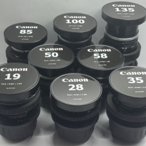 Cinevised Canon FD LPL 8 Lens Set